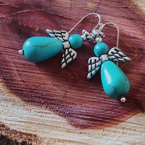 Angel drop earrings - Picture 2 of 2